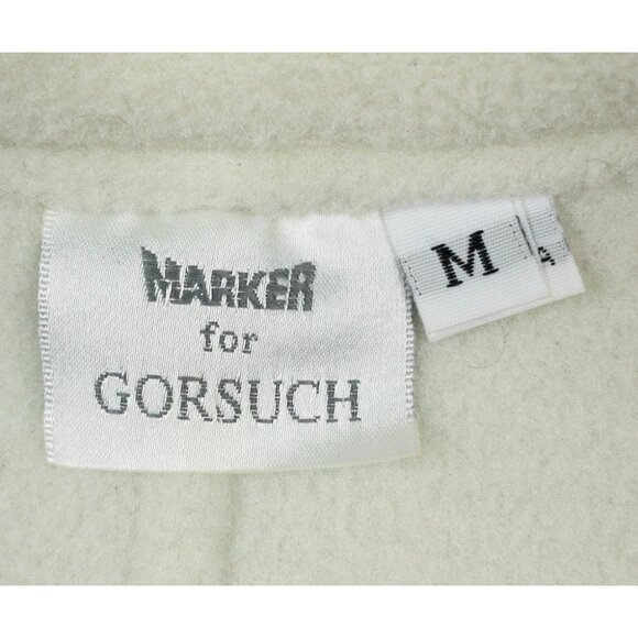 Marker for Gorsuch Polartec Fleece Jacket Women's Medium White Full Zip Ski USA - Picture 2 of 16